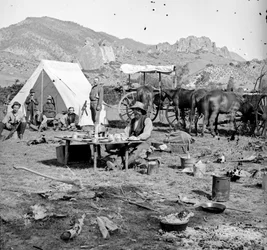 Kampeerplaatsen in de uitlopers, ca. 1875-1900